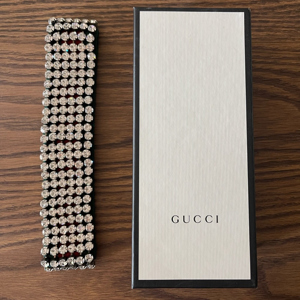 Green/Red Gucci headband with crystals